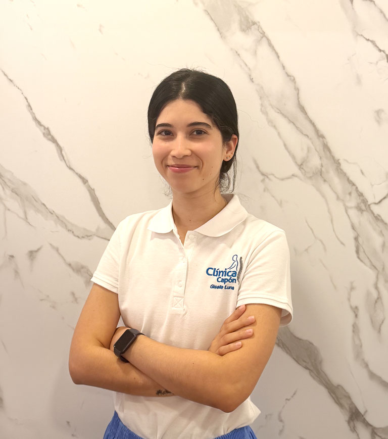 Giselle Luna, fisioterapeuta en Clínica Capón